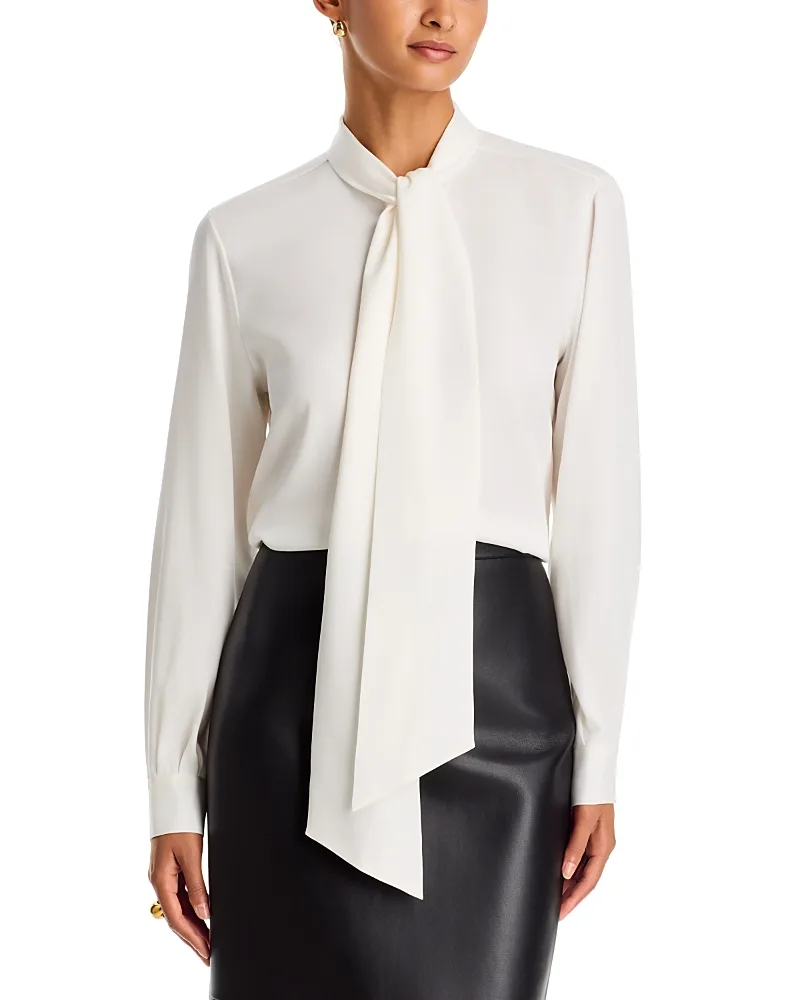 Tie Neck Blouse by Lafayette 148 New York