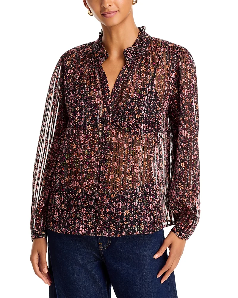 Cynthia07 Floral Print Blouse by Velvet by Graham & Spencer