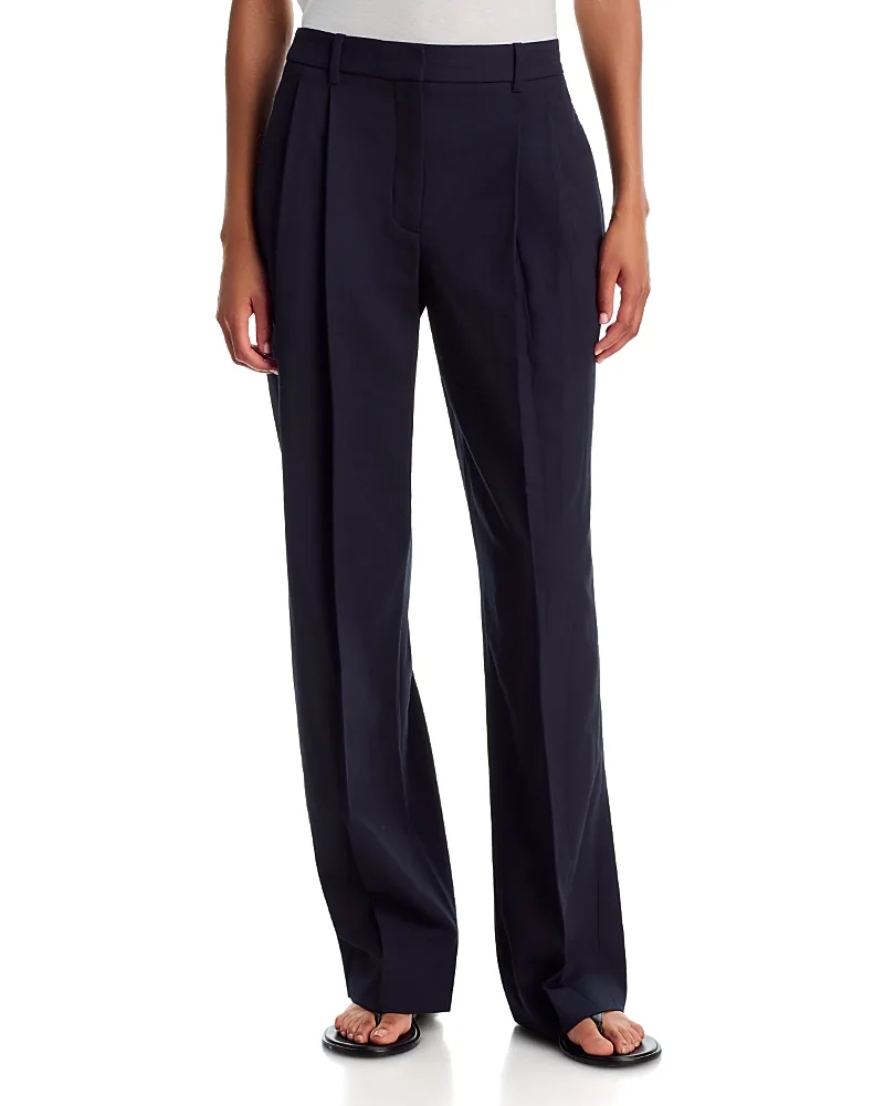 Ivy Wool-Blend Pleat Front Pants by Twp