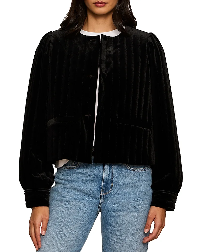 Pepper Velvet Cropped Jacket by Sanctuary