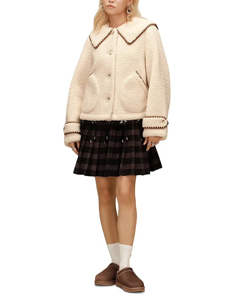 Nikia Fleece Collared Jacket by UGG
