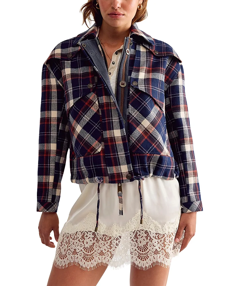Morant Bay Plaid Zip Front Jacket by Free People