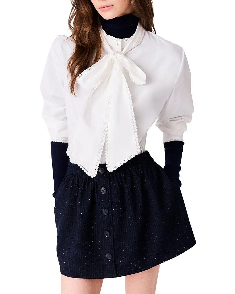Jilireu Mini Skirt by Maje