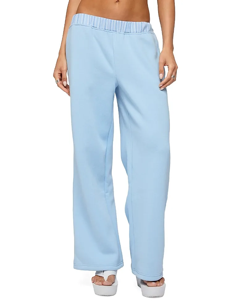 Core Stripey Wide Leg Sweatpants by Edikted