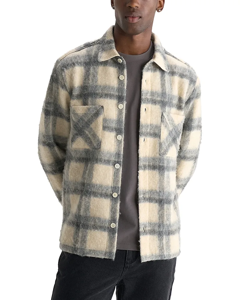Whiting Check Pocket Overshirt by Wax London