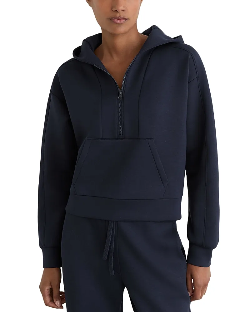 Lockie Half Zip Hoodie by Reiss