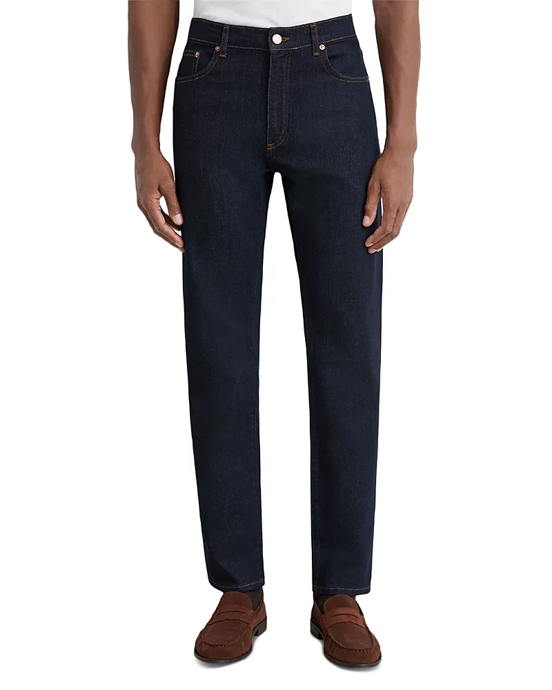 Floyd Cotton Blend Slim Fit Jeans in Rinse Wash by Reiss