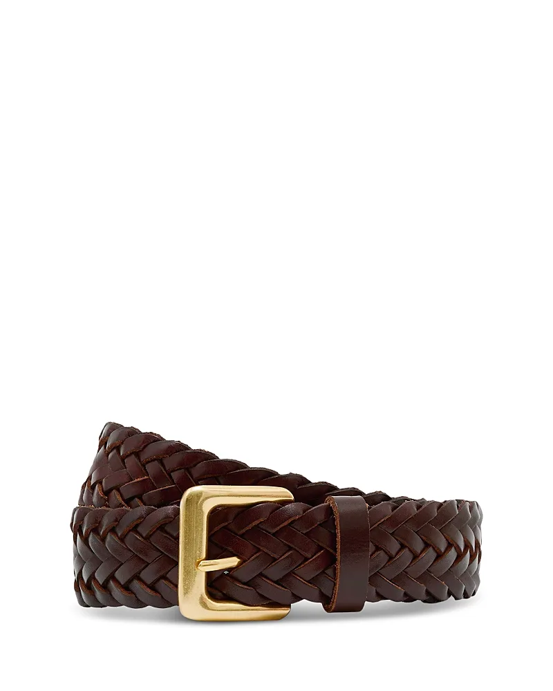 Penelope Woven Leather Belt by Reiss