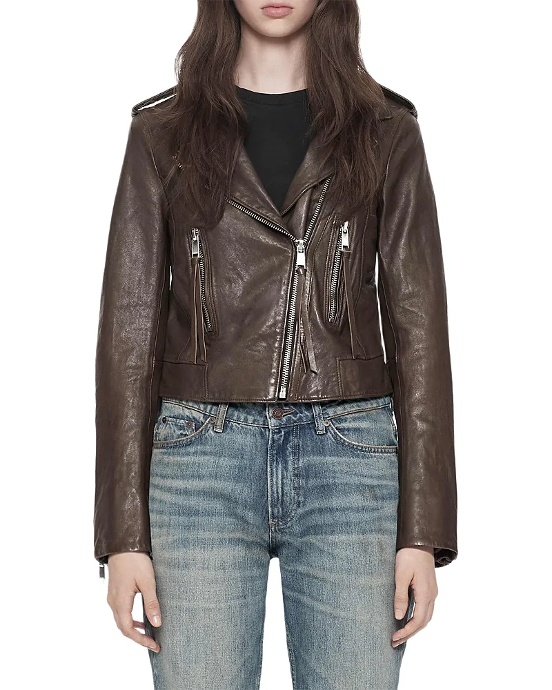 Dalby Leather Moto Jacket by AllSaints