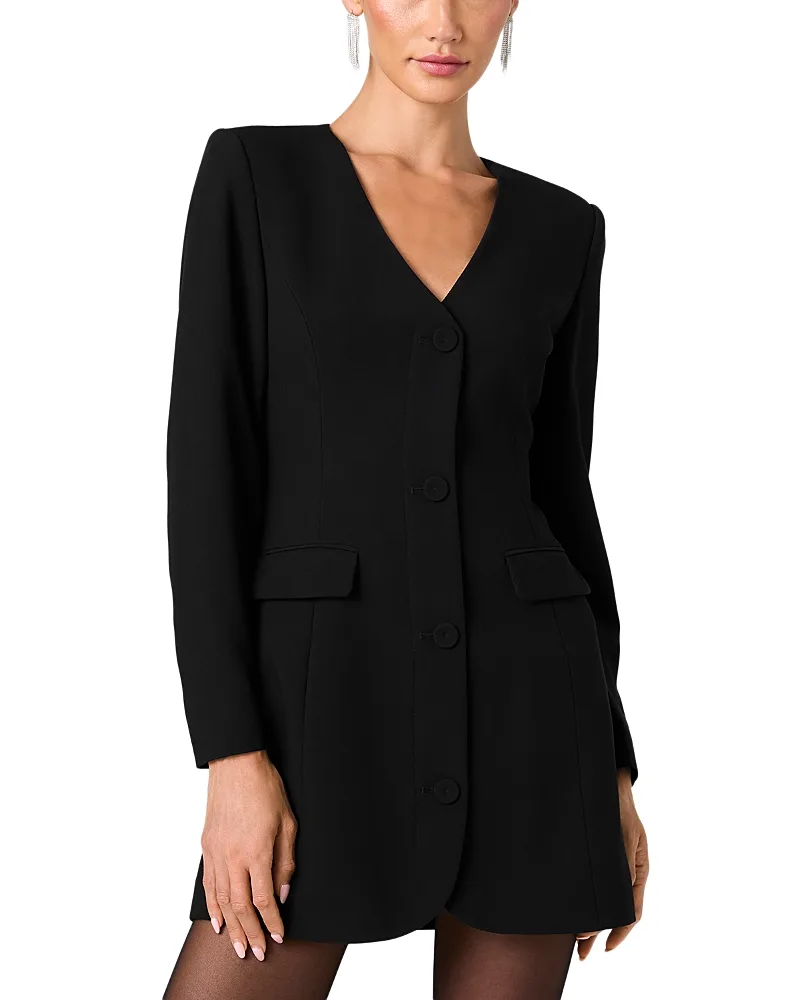 Azra Twill Cinched Blazer Dress by French Connection