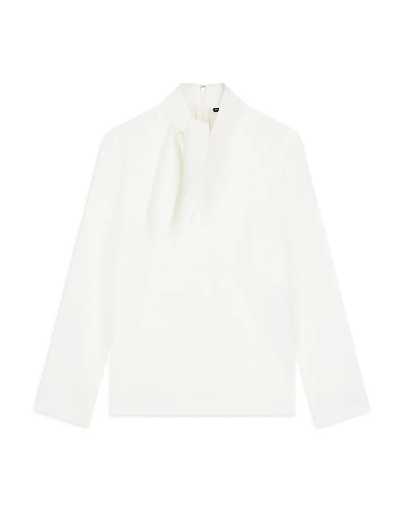 Emporio Armani Cotton Tie Neck Top by Armani