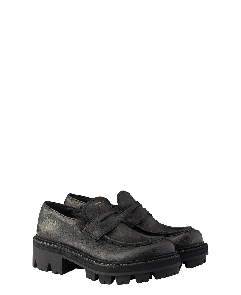Leather Loafers by Prada