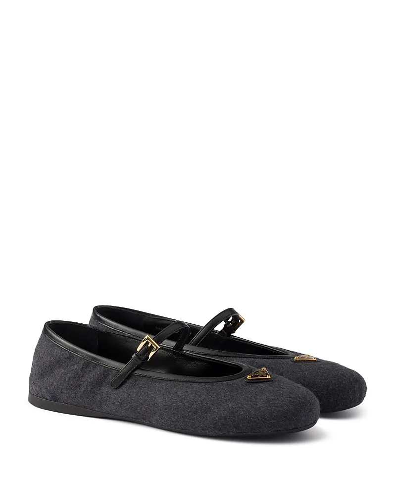 Fabric Ballerinas by Prada