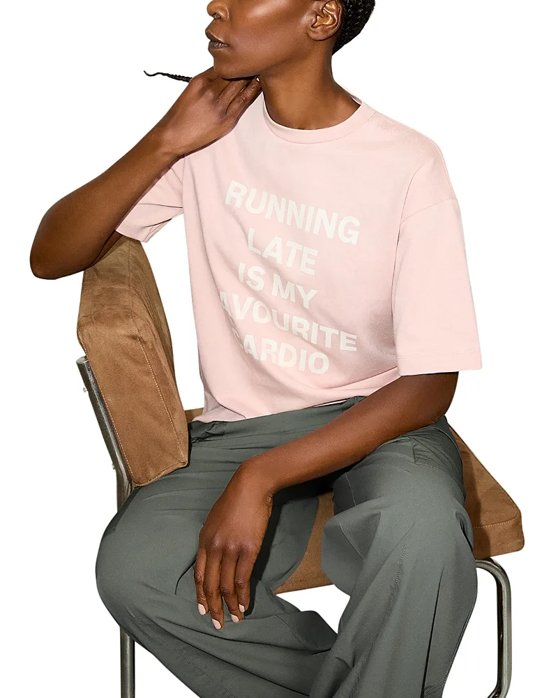 Mcoparaggi Cotton Slogan Tee by Max & co.