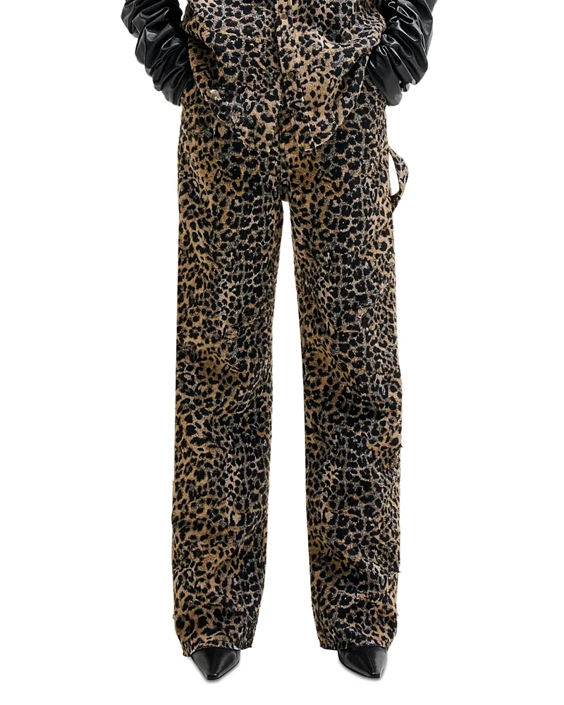 Leopard Print High Rise Loose Jeans by Darkpark