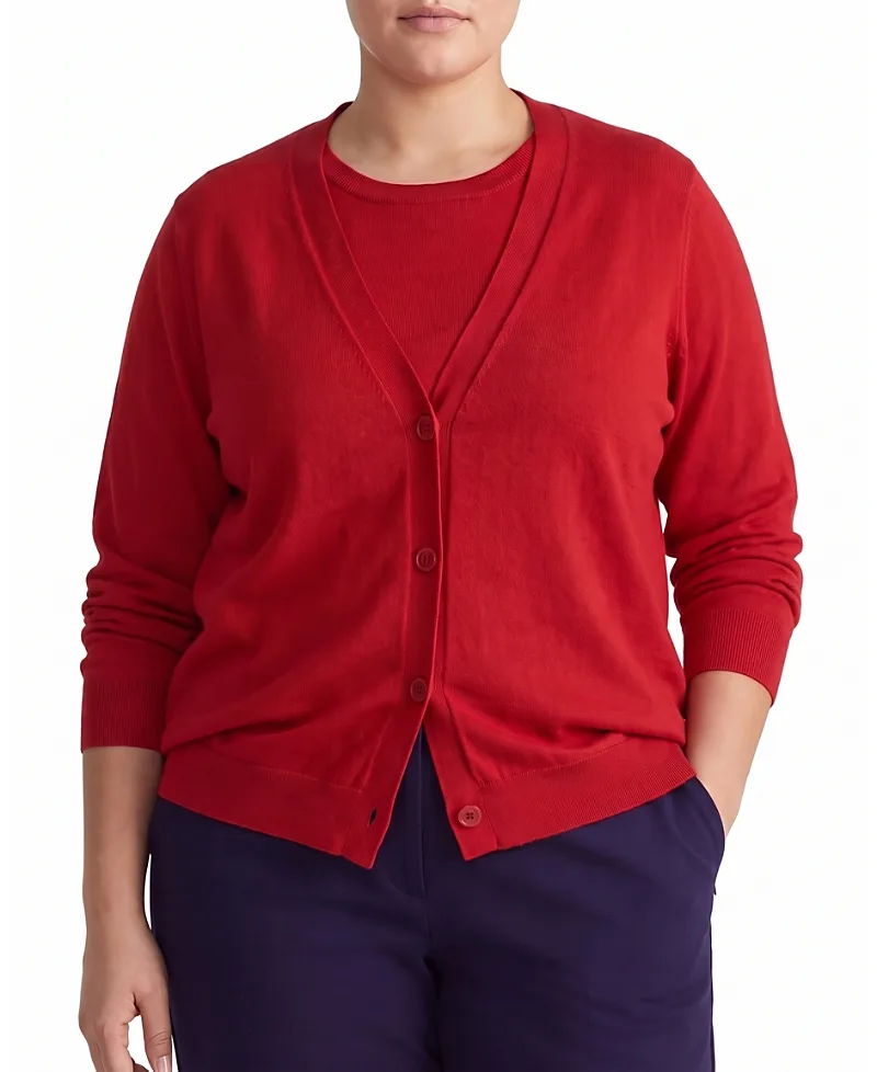 Savvy Fine Knit V-Neck Cardigan