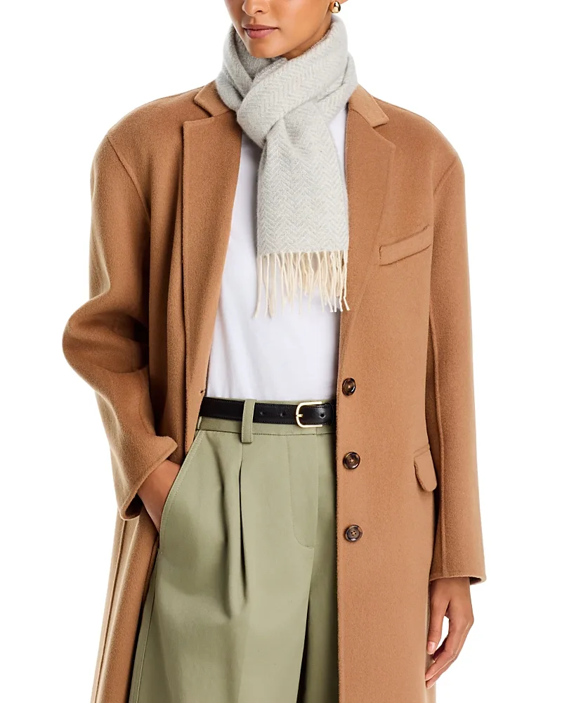 Herringbone Cashmere Scarf by Amicale