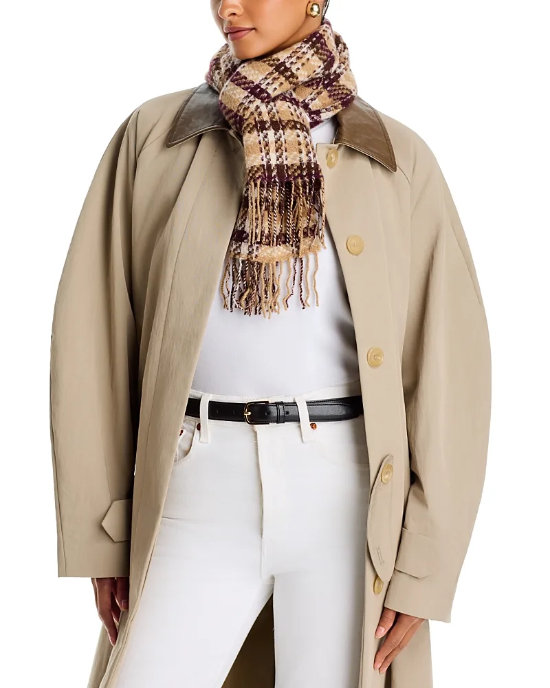 Tweed Plaid Cashmere Scarf by Amicale