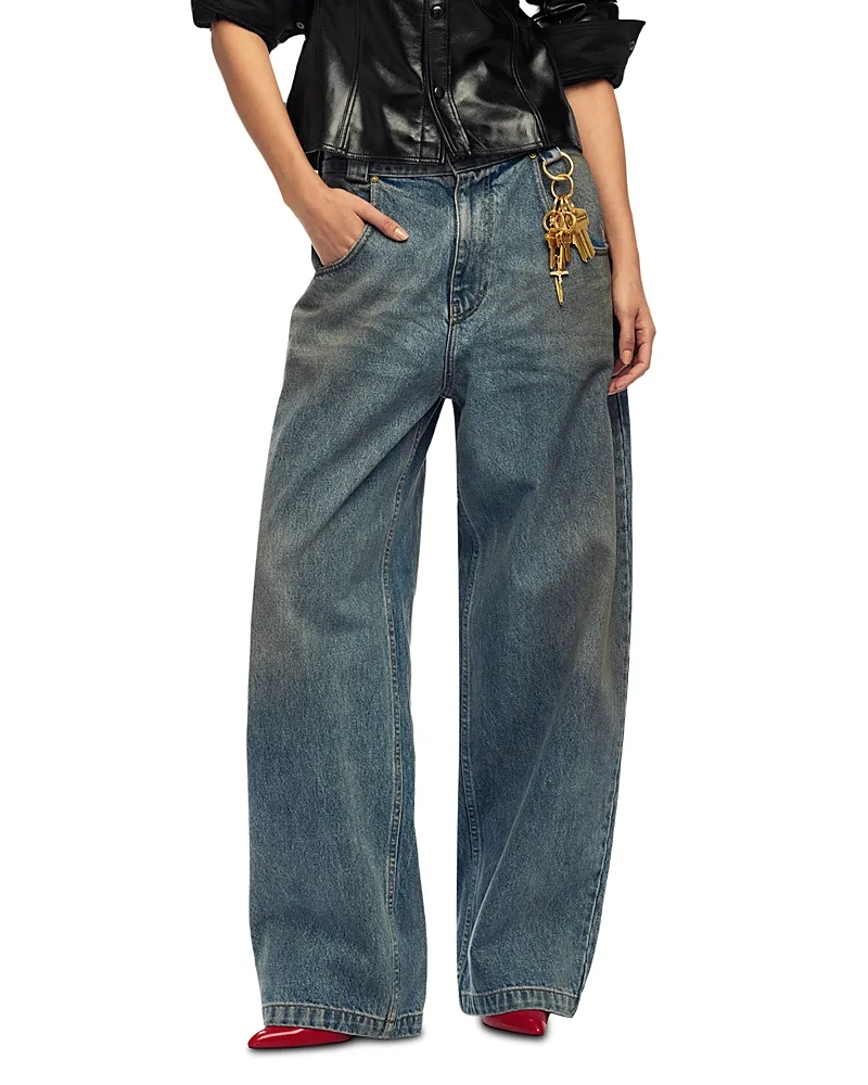 Bad Girl Wide Leg Jeans by Willy Chavarria