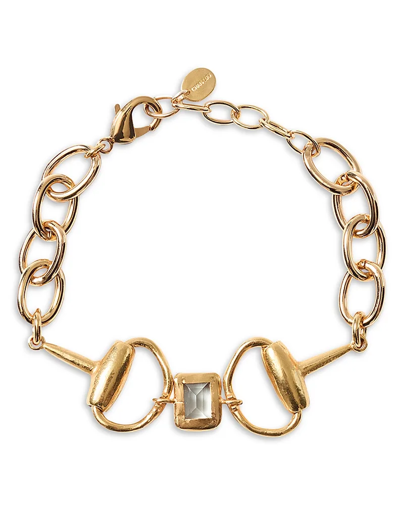 Horsebit Green Amethyst Chain Bracelet by Chan Luu
