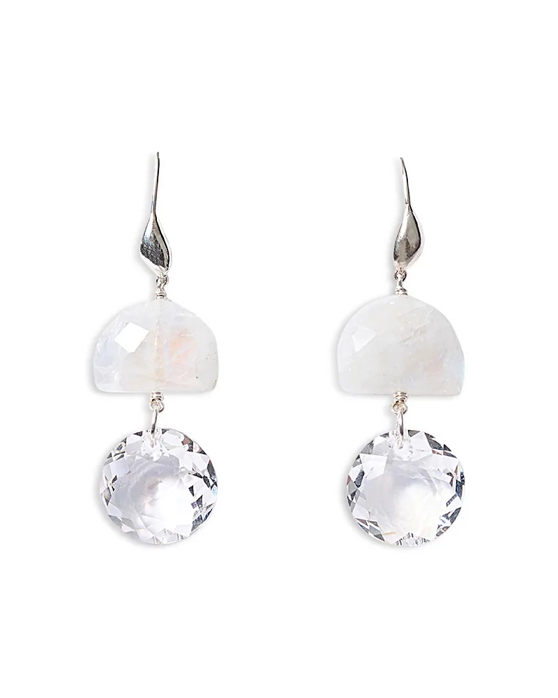 Labyrinth Gemstone Double Drop Earrings by Chan Luu