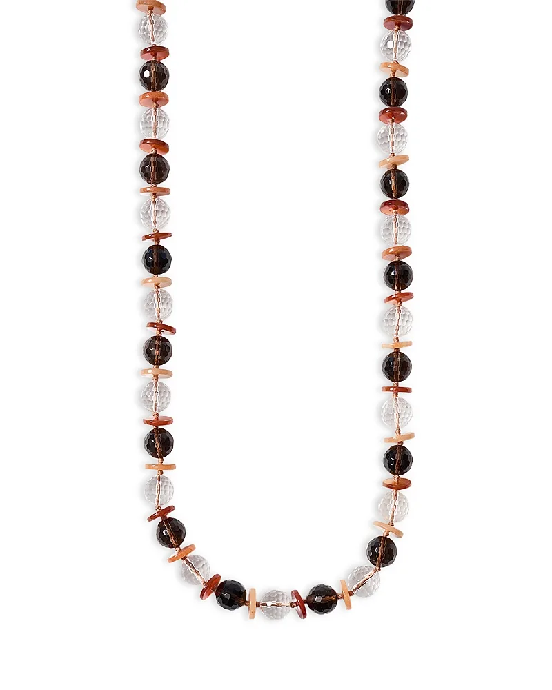 Discus Gemstone Beaded Strand Necklace, 37 by Chan Luu