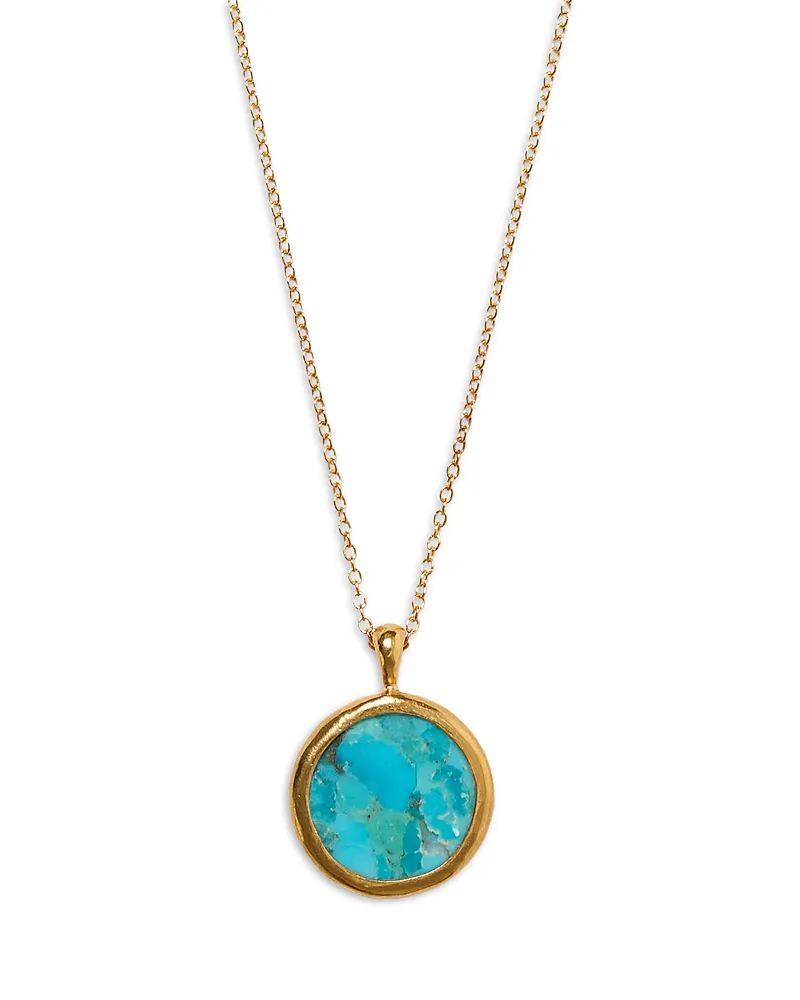 Sardinia Turquoise Pendant Necklace, 16-18 by Chan Luu