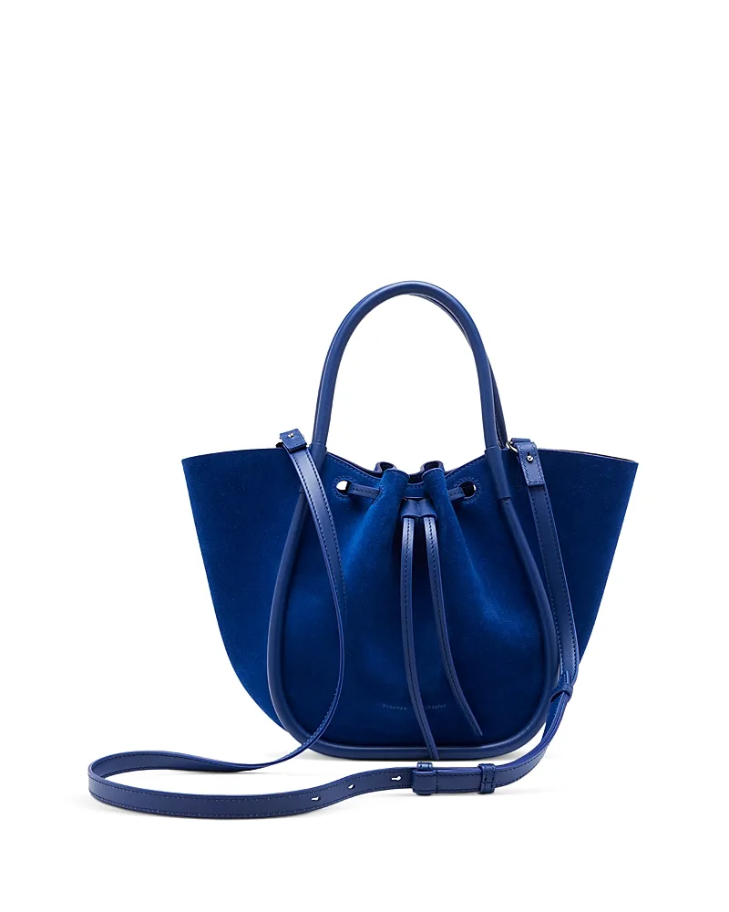 Small Ruched Soft Suede Tote Bag by Proenza Schouler