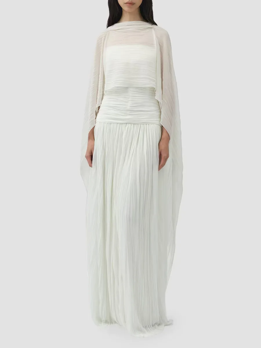 Genoa Sheer Jersey Cape by SIMKHAI