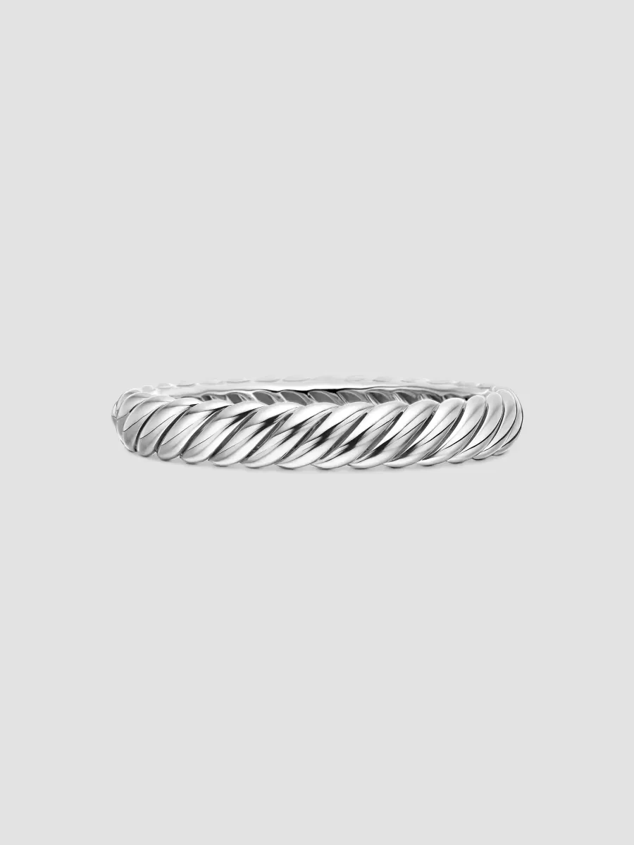 Sculpted Cable Bracelet in Sterling Silver, 10mm by David Yurman