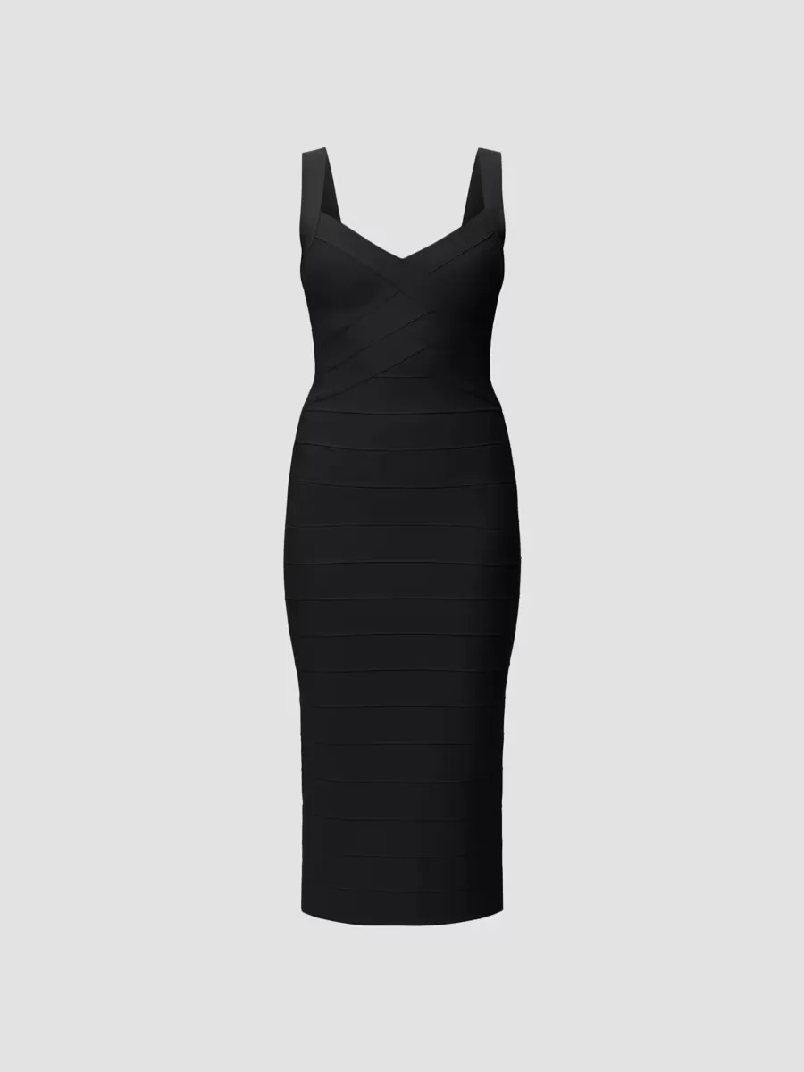 Soiree Bandage Midi Dress