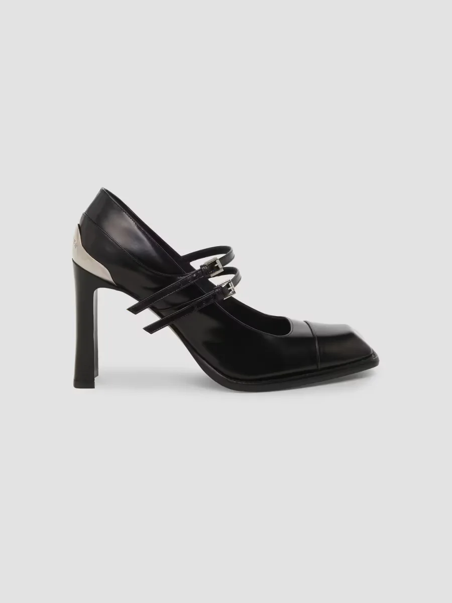 Niko 95MM Mary Jane Leather Pumps by McQueen