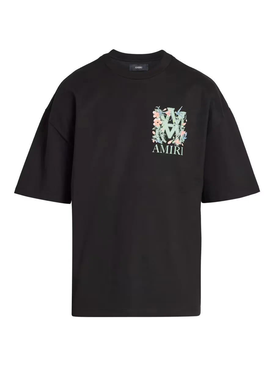 MA Floral Logo Oversized T-Shirt by AMIRI