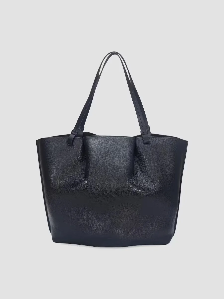 Ava Pebble Leather Tote by Vince