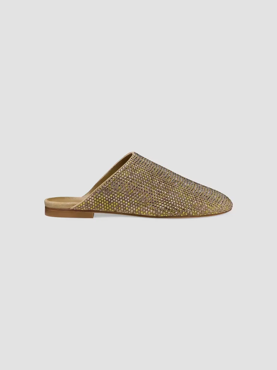Talia Shine Mules by Stuart Weitzman