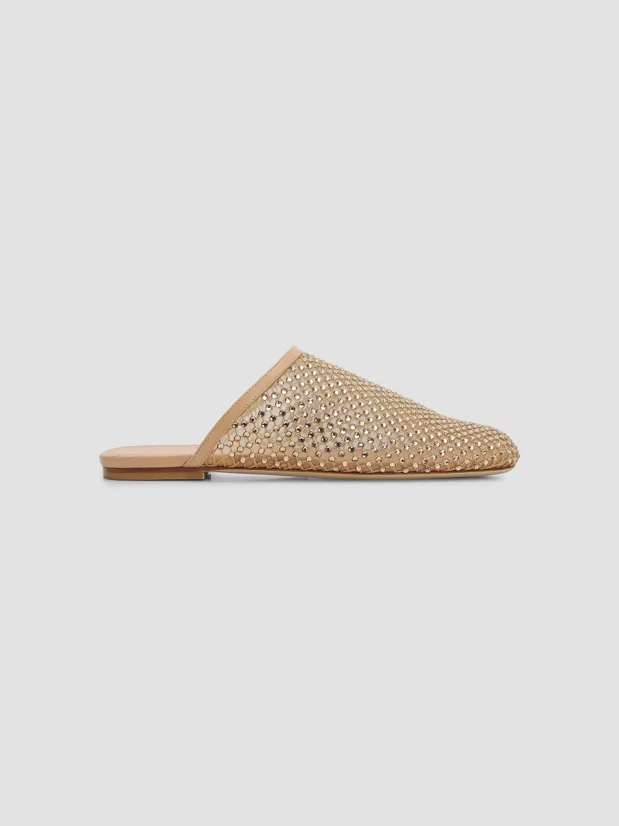 Bareitall Shine Crystal-Embellished Mules