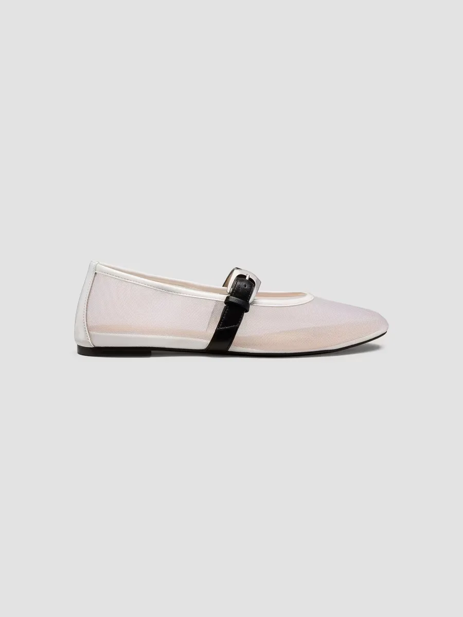 Sai Bareitall Mesh-Leather Mary Janes