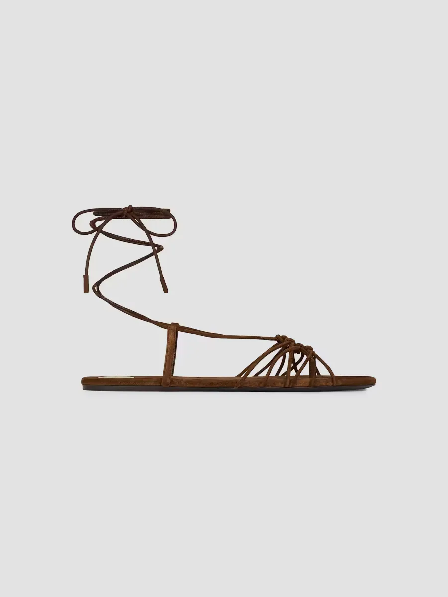 Babylone Sandals in Suede by Saint Laurent