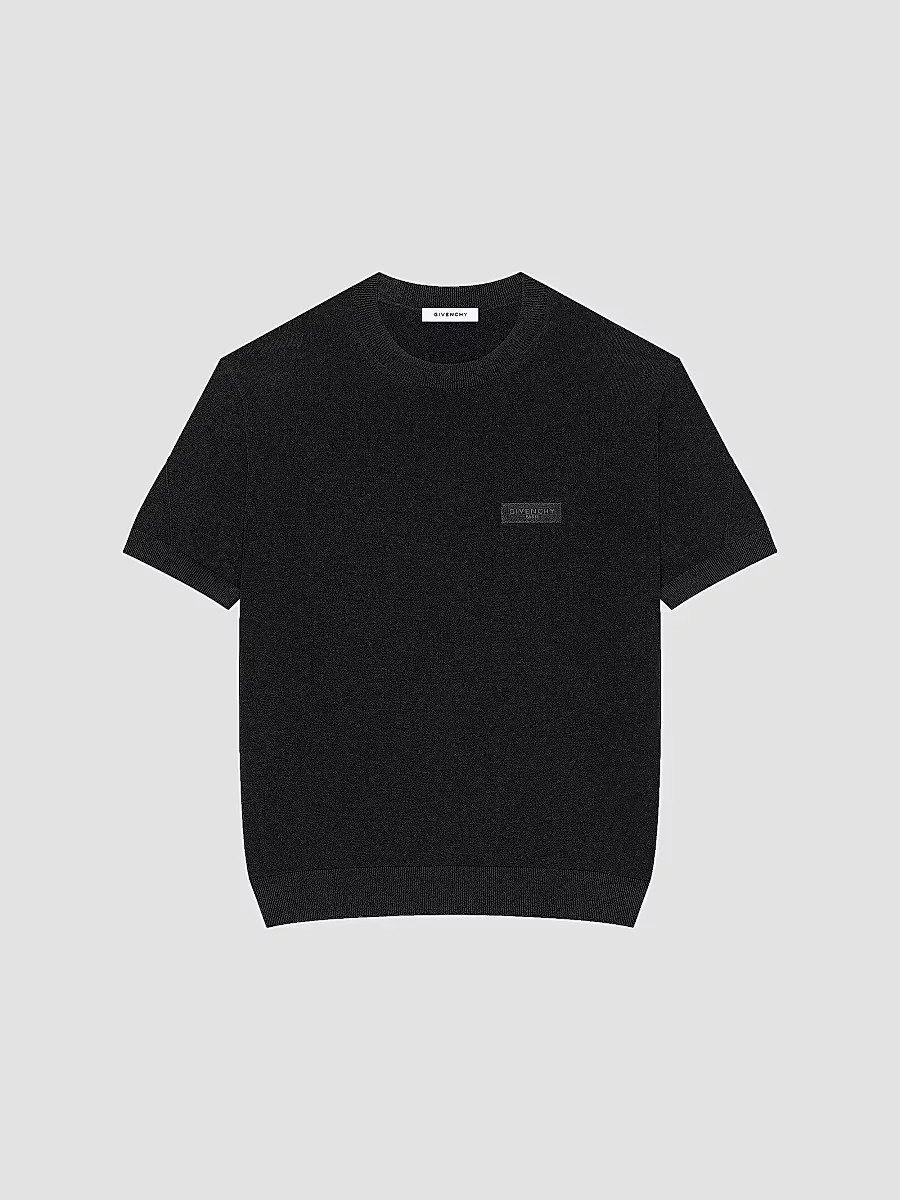 Couture Seam T-Shirt in Knit with Gros Grain Detail by GIVENCHY