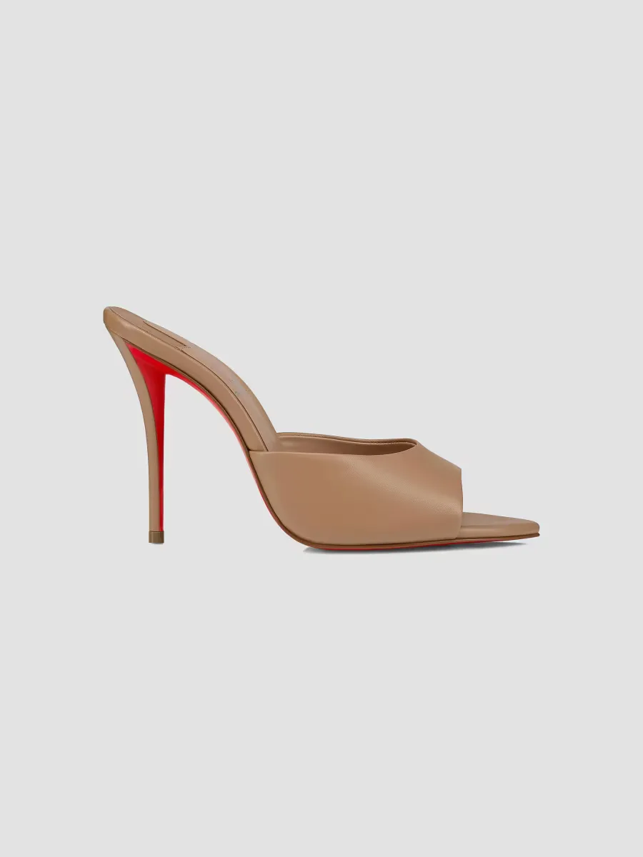 Miss Z 100MM Leather Mule Sandals by Christian Louboutin