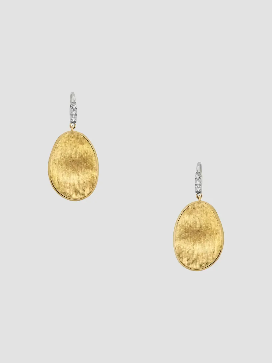 Lunaria 18K Yellow & White Gold Diamond Drop Earrings by Marco Bicego