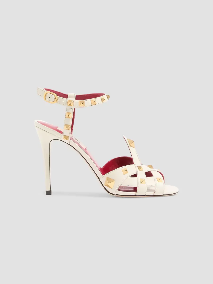 Studdy 100MM Kidskin Sandals by Valentino