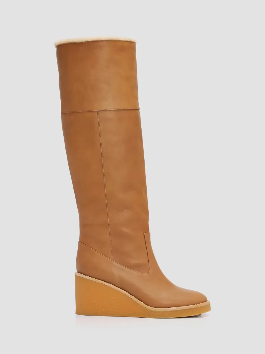 Alma Shearling-Lined Leather Boots by Odiss