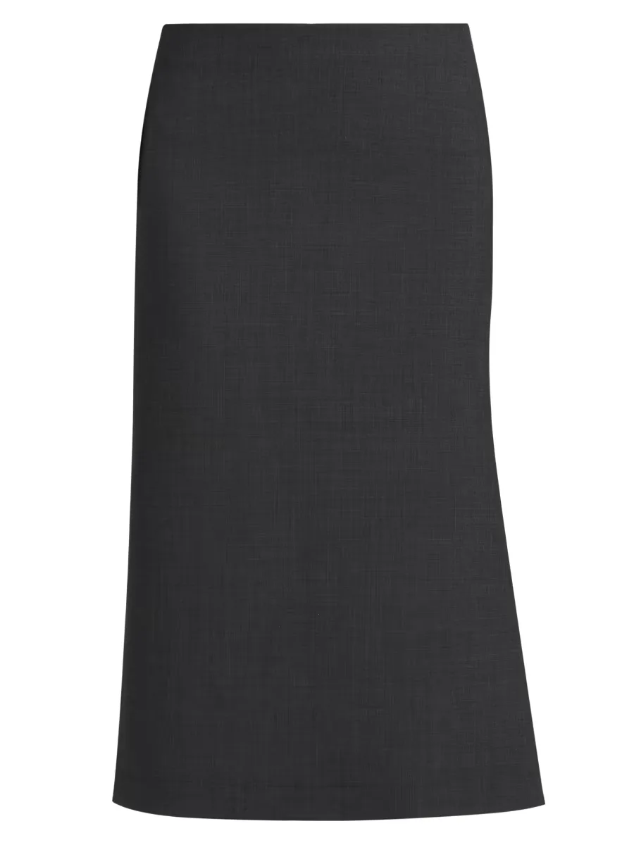 Bonded Wool Pencil Skirt by Fabiana Filippi