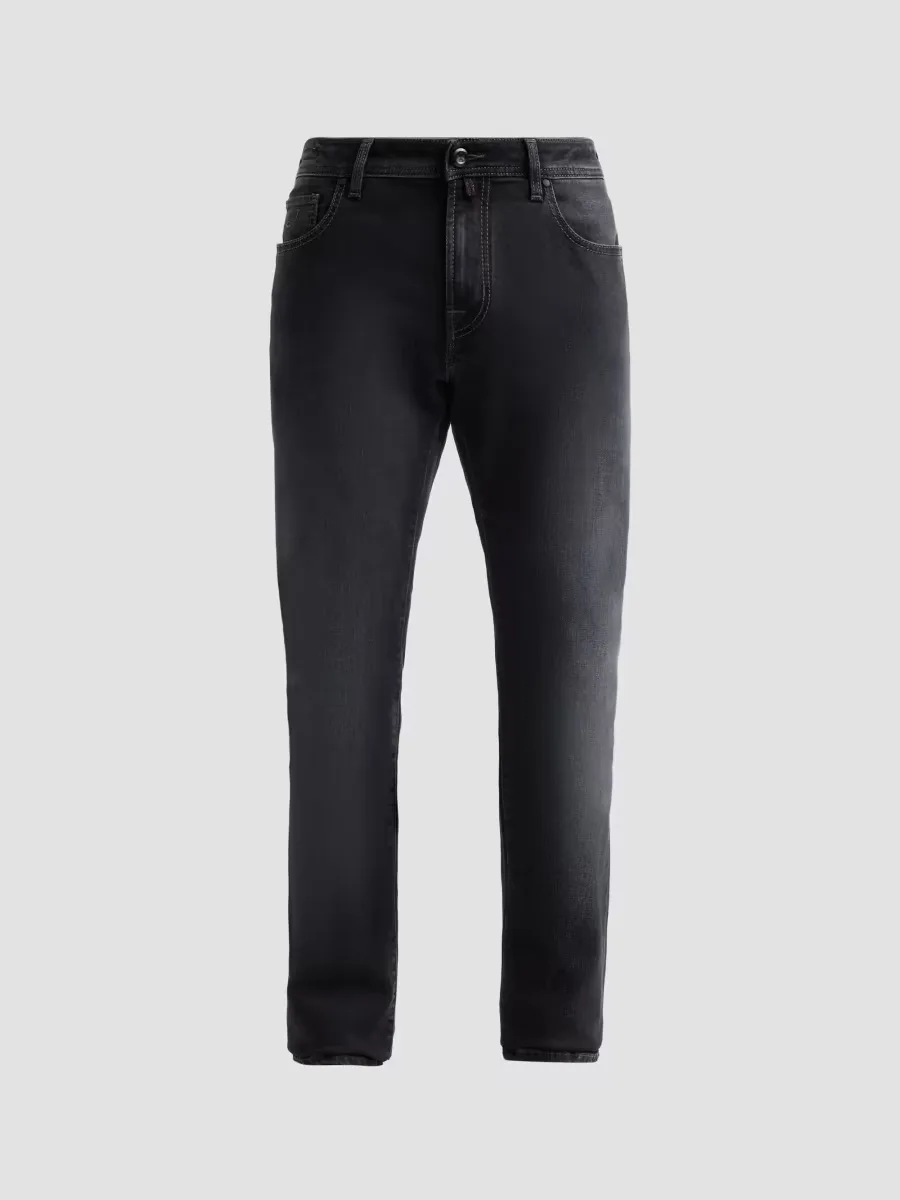 Cotton-Blend Slim-Fit Jeans by Jacob Cohen