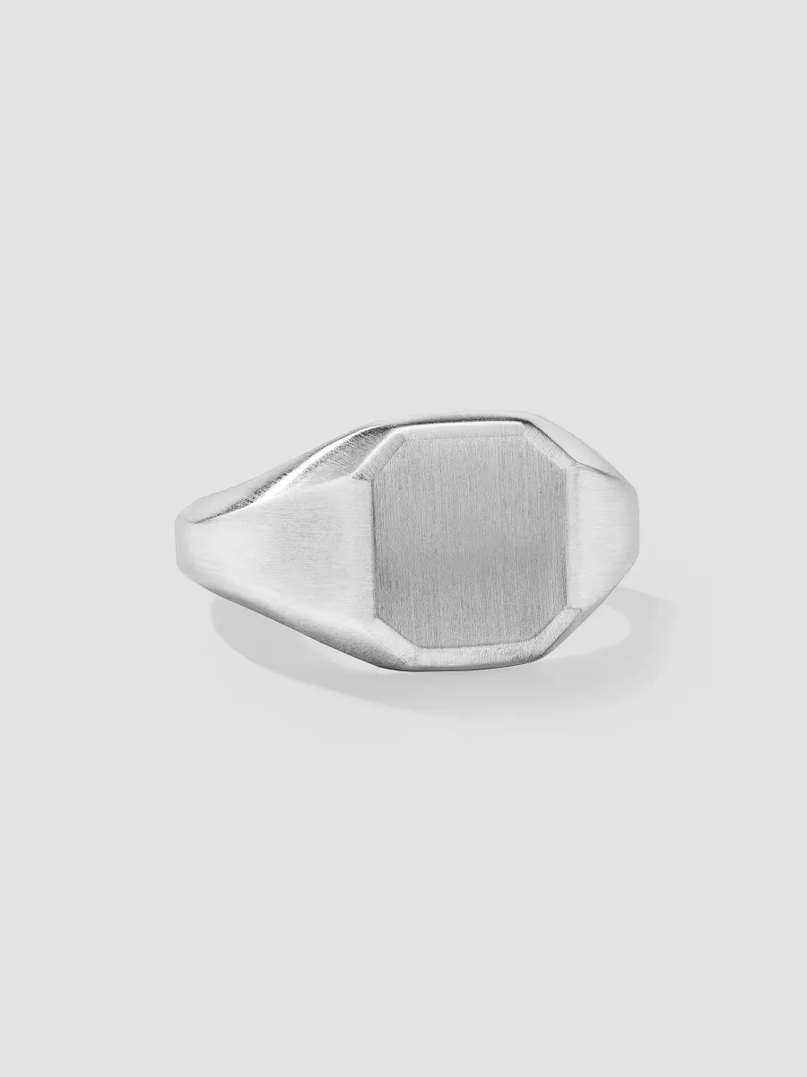Streamline Signet Ring in Sterling Silver, 14mm by David Yurman