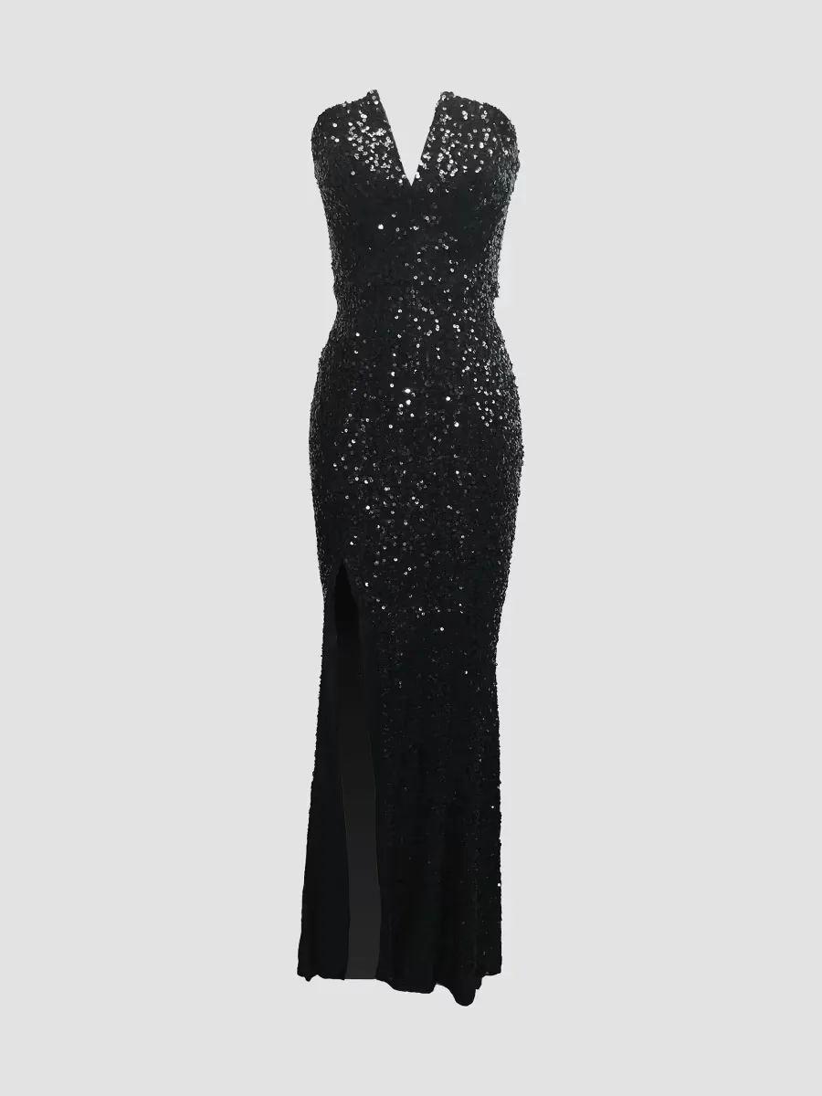 Fernanda Sequin Mermaid Gown by Dress the Population