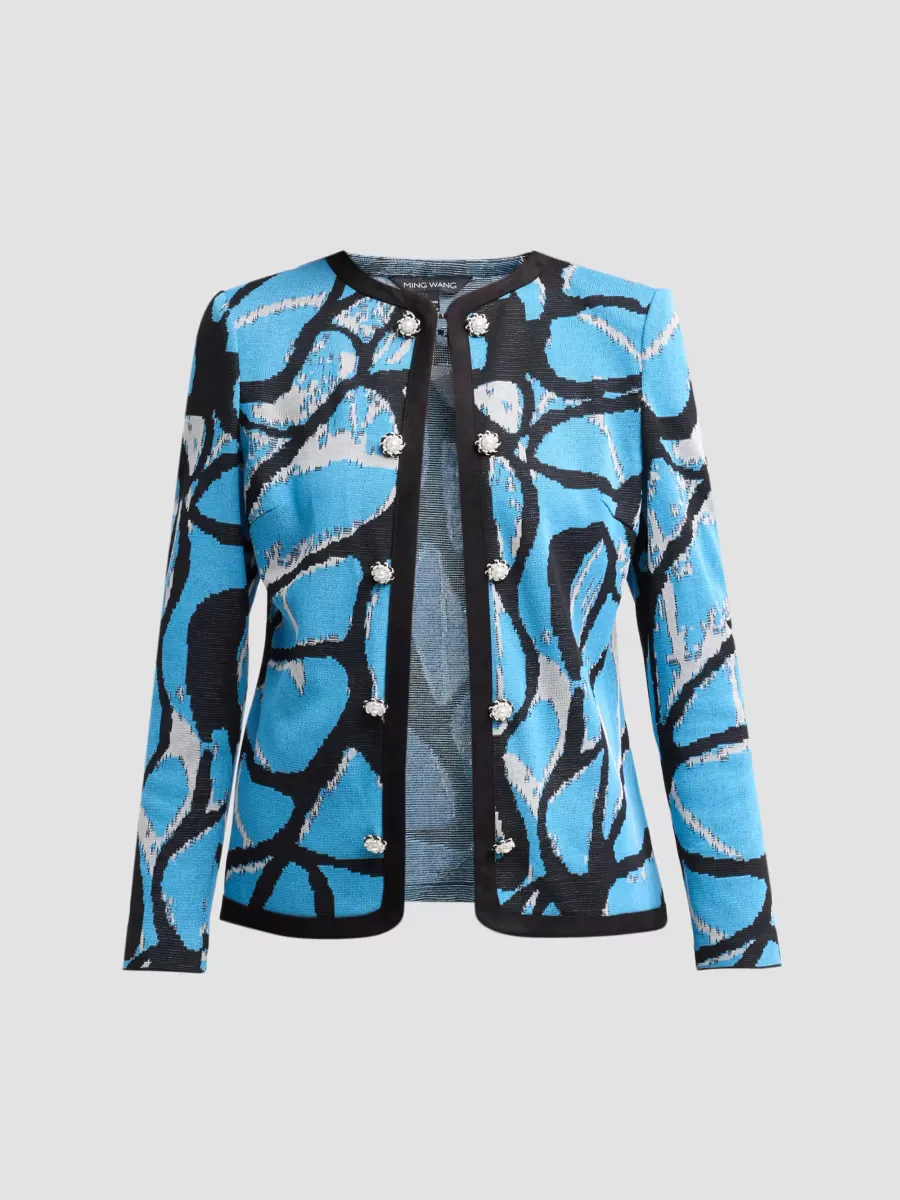 Abstract Jacquard Jacket by Ming Wang