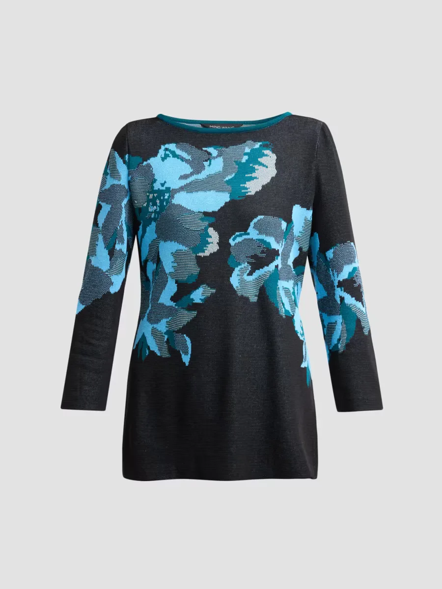 Floral Jacquard Tunic by Ming Wang