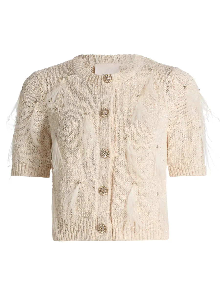 Coralie Cotton-Blend Cardigan by Cinq  Sept